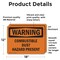 Signmission Combustible Dust Hazard Present OSHA Warning Sign, Vinyl Decal, 18in W x 12in L, 2PK OS-2PACK-WS-D-1218-L-12024 - alternate 5
